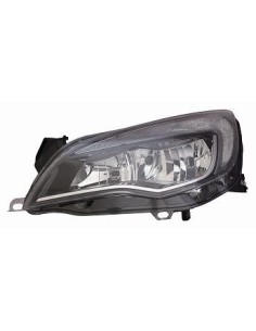 FARO FANALE PROIETTORE ANTERIORE OPEL ASTRA J 2013 PARAB. NERA C/BORDO CROMATO C/MOTORE E LUCE DIURNA DX DEPO 10514