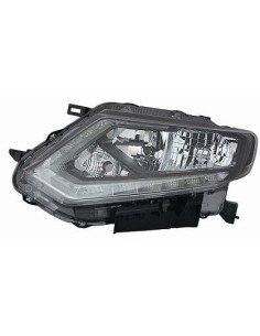 FARO FANALE PROIETTORE ANTERIORE NISSAN X-TRAIL 2014 PARAB. NERA A LED DX DEPO 10516
