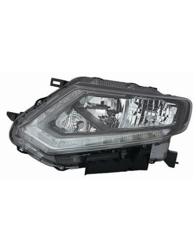 FARO FANALE PROIETTORE ANTERIORE NISSAN X-TRAIL 2014 PARAB. NERA A LED DX DEPO 10516