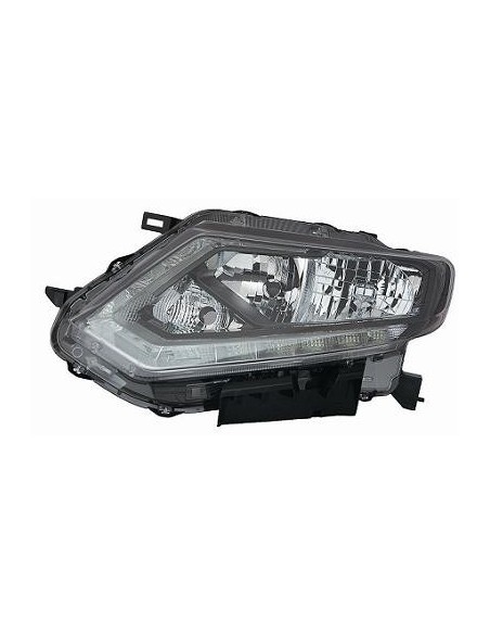 FARO FANALE PROIETTORE ANTERIORE NISSAN X-TRAIL 2014 PARAB. NERA A LED DX DEPO 10516