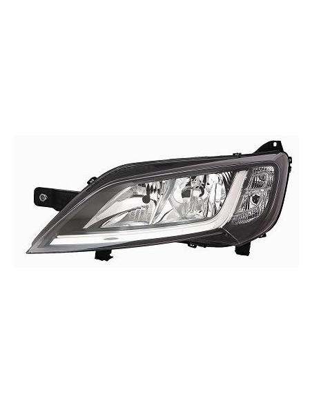 FARO FANALE PROIETTORE ANTERIORE PEUGEOT BOXER 2014 PARAB. NERA C/MOTORE DX DEPO 10530