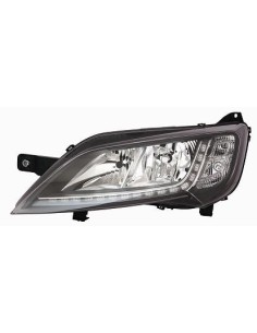 FARO FANALE PROIETTORE ANTERIORE PEUGEOT BOXER 2014 - FIAT DUCATO 2014 PARAB. NERA A LED C/MOTORE DX DEPO 10542