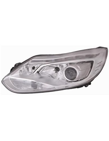 FARO FANALE PROIETTORE ANTERIORE FORD FOCUS 2011 XENON PARAB. CROMATA C/MOTORE A LED DX DEPO 10558