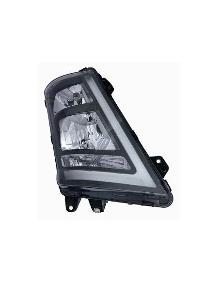 FARO FANALE PROIETTORE ANTERIORE VOLVO TRUCK FH12 - FH13 - FH16 2013 MANUALE PARAB. NERA A LED DX DEPO 10568