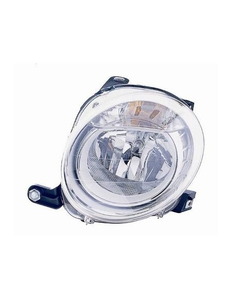 FARO FANALE PROIETTORE ANTERIORE FIAT 500 2007 DX DEPO 21030