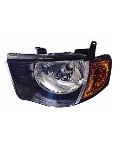 FARO FANALE PROIETTORE ANTERIORE MITSUBISHI L200 2005 FAN. ARANCIO DOPPIA CABINA DX DEPO 22590
