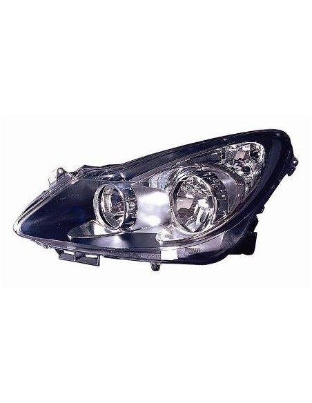 FARO FANALE PROIETTORE ANTERIORE OPEL CORSA 2006 PARAB. NERA DX DEPO 22850