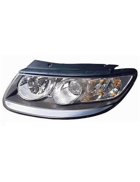 FARO FANALE PROIETTORE ANTERIORE HYUNDAI SANTAFE' 2007 PARAB. NERA DX DEPO 25450