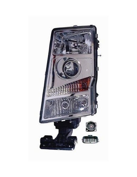 FARO FANALE PROIETTORE ANTERIORE VOLVO TRUCK FM-FH 2002 C/CONNET. OVALE E RETT. DX DEPO 25890