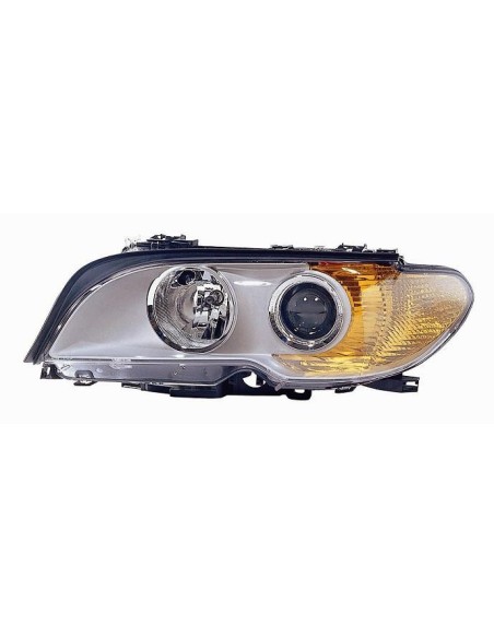 FARO FANALE PROIETTORE ANTERIORE BMW SERIE 3 E46 COUPE' 2003 XENON PARAB. CROM. FAN. AR. DX DEPO 26580