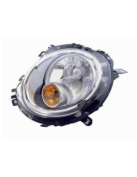 FARO FANALE PROIETTORE ANTERIORE MINI 2006 CON FAN. ARANCIO CON MOTORE DX DEPO 27920