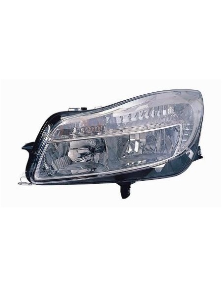 FARO FANALE PROIETTORE ANTERIORE OPEL INSIGNIA 2009 PARAB. CROMATA C/MOTORE DX DEPO 28040