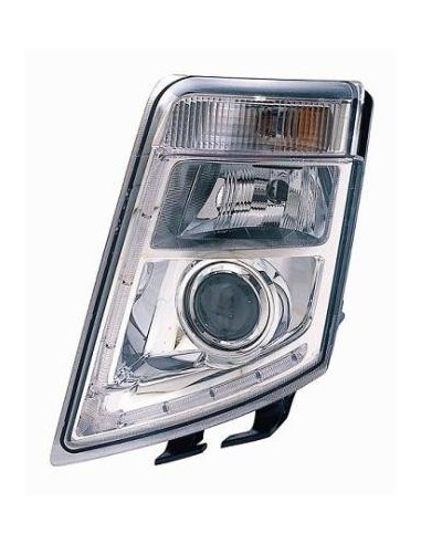 FARO FANALE PROIETTORE ANTERIORE VOLVO TRUCK FH16 2008 MANUALE PARAB. CROMATA A LED DX DEPO 29080