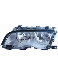 FARO FANALE PROIETTORE ANTERIORE BMW SERIE 3 E46 COUPE' (CORNICE SILVER) C/MOTORE DX DEPO 36360
