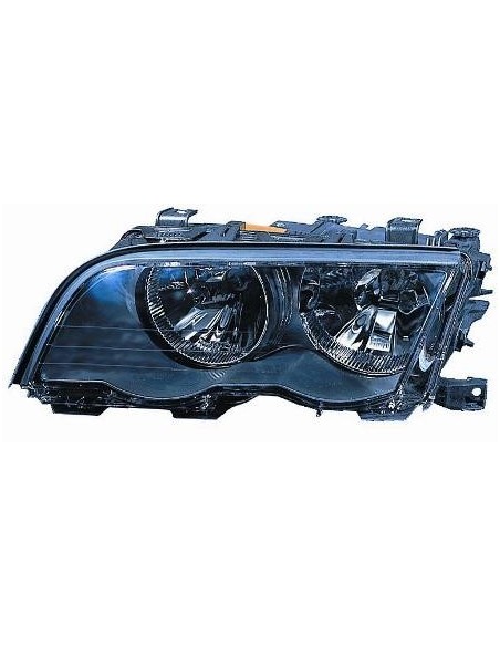 FARO FANALE PROIETTORE ANTERIORE BMW SERIE 3 E46 (CORNICE NERA) C/MOTORE DX DEPO 36400