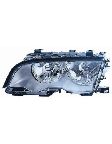 FARO FANALE PROIETTORE ANTERIORE BMW SERIE 3 E46 (CORNICE SILVER) C/MOTORE DX DEPO 36460