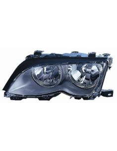 FARO FANALE PROIETTORE ANTERIORE BMW SERIE 3 E46 2002 4P. (CORNICE NERA) C/MOTORE DX DEPO 37540