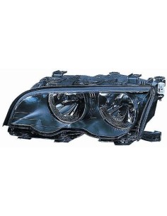 FARO FANALE PROIETTORE ANTERIORE BMW SERIE 3 E46 2001 COUPE' PARAB. NERA C/MOTORE DX DEPO 37580