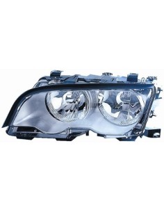 FARO FANALE PROIETTORE ANTERIORE BMW SERIE 3 E46 2001 COUPE' PARAB. SILVER C/MOTORE DX DEPO 38300