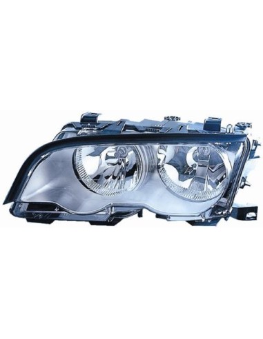 FARO FANALE PROIETTORE ANTERIORE BMW SERIE 3 E46 2001 COUPE' PARAB. SILVER C/MOTORE DX DEPO 38300