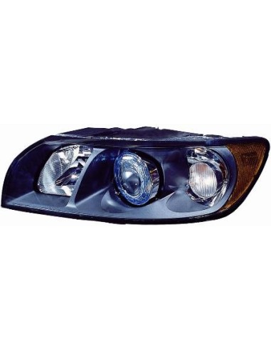 FARO FANALE PROIETTORE ANTERIORE VOLVO S40 / V50 2004 XENON PARAB. NERA DX DEPO 39550
