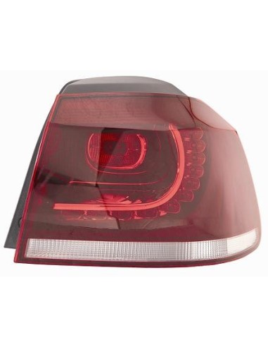 FANALE POSTERIORE VOLKSWAGEN GOLF VI 2008 GTI (R) ESTERNO A LED ROSSO SCURO DX DEPO 506010