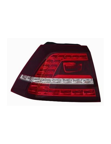 FANALE POSTERIORE VOLKSWAGEN GOLF VII 2012 BIANCO-ROSSO A LED DX DEPO 507660