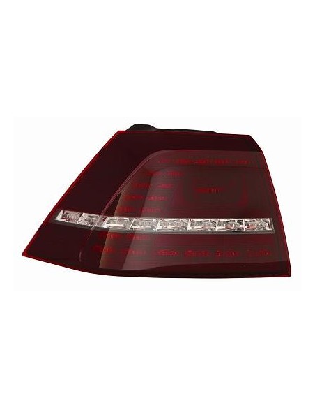 FANALE POSTERIORE VOLKSWAGEN GOLF VII 2012 MOD. R ROSSO SCURO A LED ESTERNO DX DEPO 507854