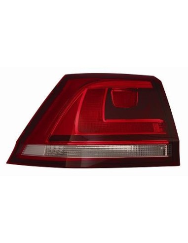 FANALE POSTERIORE S/P. VOLKSWAGEN GOLF VII 2012 STATION WAGON BIANCO-ROSSO FONDO SCURO ESTERNO DX DEPO 507891