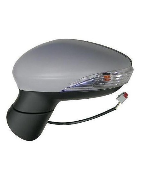 RETROVISORE ESTERNO FORD FIESTA 2013 ELETT. TERM. RIBALT. C/PRIM. C/FAN. E LUCE DI CORT.ASF. DX DEPO 801091