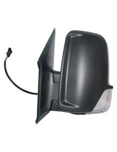 RETROVISORE ESTERNO MERCEDES SPRINTER 2009 in poi  ELETT. TERM. BRACCIO CORTO C/FAN. NERO C/CABL. DX DEPO 801509