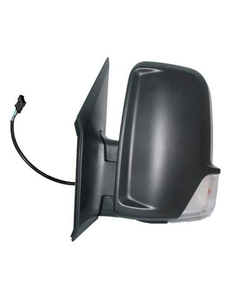 RETROVISORE ESTERNO MERCEDES SPRINTER 2009 in poi  ELETT. TERM. BRACCIO CORTO C/FAN. NERO C/CABL. DX DEPO 801509