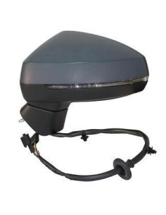 RETROVISORE ESTERNO AUDI A3 2012 3/5 P. ELETT. TERM. RIB. C/MEM. C/FAN. C/PRIM. 14 PIN ASF. DX DEPO 801517