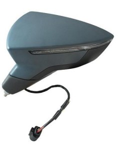 RETROVISORE ESTERNO SEAT LEON 2012 ELETT. TERM. C/FAN. 6PIN. C/PRIMER DX DEPO 801734