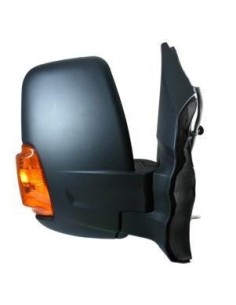 RETROVISORE ESTERNO FORD TRANSIT 2014 ELETT. TERM. RIB. C/FAN. ARANCIO BRACCIO CORTO NERO 8PIN DX DEPO 801778