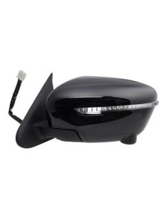 RETROVISORE ESTERNO NISSAN JUKE 2014 ELETT. TERM. RIB. C/FAN. 15PIN BLIND SPOT C/PRIMER DX DEPO 802010