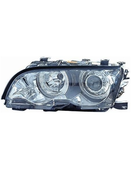 KIT PROIETTORE BMW SERIE 3 E46 COUPE' 2001 CON LENTIC. TECN. CELIS CROM.DEPO MK.BM.46