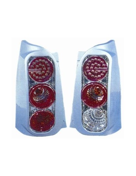 KIT FANALE POSTERIORE MERCEDES SMART FORTWO A LED CORNICE CROMATADEPO MK.ME.4