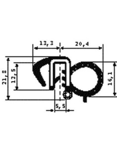 TRAFILATO PSL VANO PORTA -IN ROTOLI IVECO 057841 SICCOM