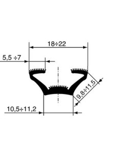 CANALINO VELLUT.SCENDIVETR.1210 620001108V SICCOM