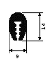 GUARNIZIONE COPRIBORDO 25MT. 621233119G SICCOM