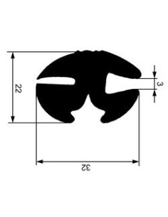 GUARNIZIONE X CRISTALLI ROTOL.25MT. 622028219K SICCOM