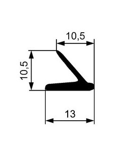 GUARNIZIONE COFANO ANTERIORE FIAT 500 ROT.25MT. 623619119M SICCOM