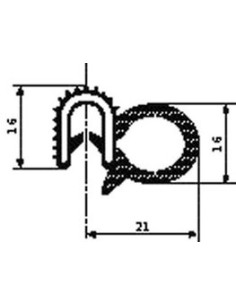 GUARNIZIONE PORTA OM 150-159 827038115K SICCOM