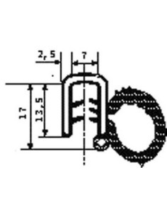 GUARNIZIONE PORTA UNO IN ROTOLI 827513115C SICCOM