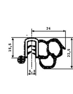 GUARNIZIONE PORTA DUCATO'94 in poi MT.4,3 87203006 SICCOM