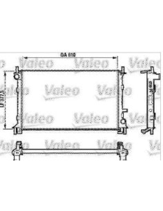 RADIATORE MOTORE FOCUS'98 in poi 1.4-1.6 A/C MISURE: H.377,50 X L.610 732732 VALEO