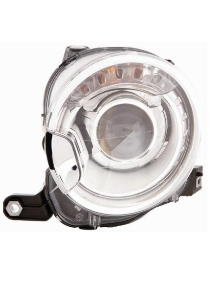 FARO FANALE PROIETTORE ANTERIORE FIAT 500 2010 XENON C/MOTORE DX DEPO 10071