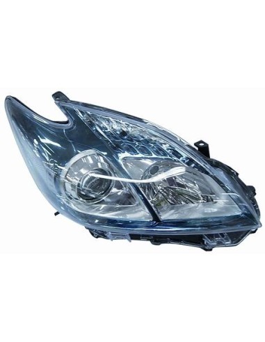 FARO FANALE PROIETTORE ANTERIORE TOYOTA PRIUS 2011 PLUG IN CORNICE INTERNA AZZURRA DX DEPO 10077