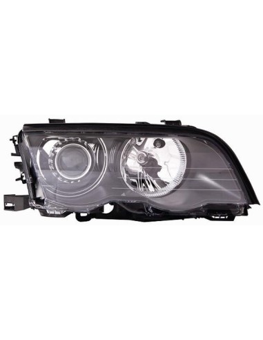 FARO FANALE PROIETTORE ANTERIORE BMW SERIE 3 E46XENON C/MOTORE ELETT. DX (CORNICE NERA)DEPO 10097